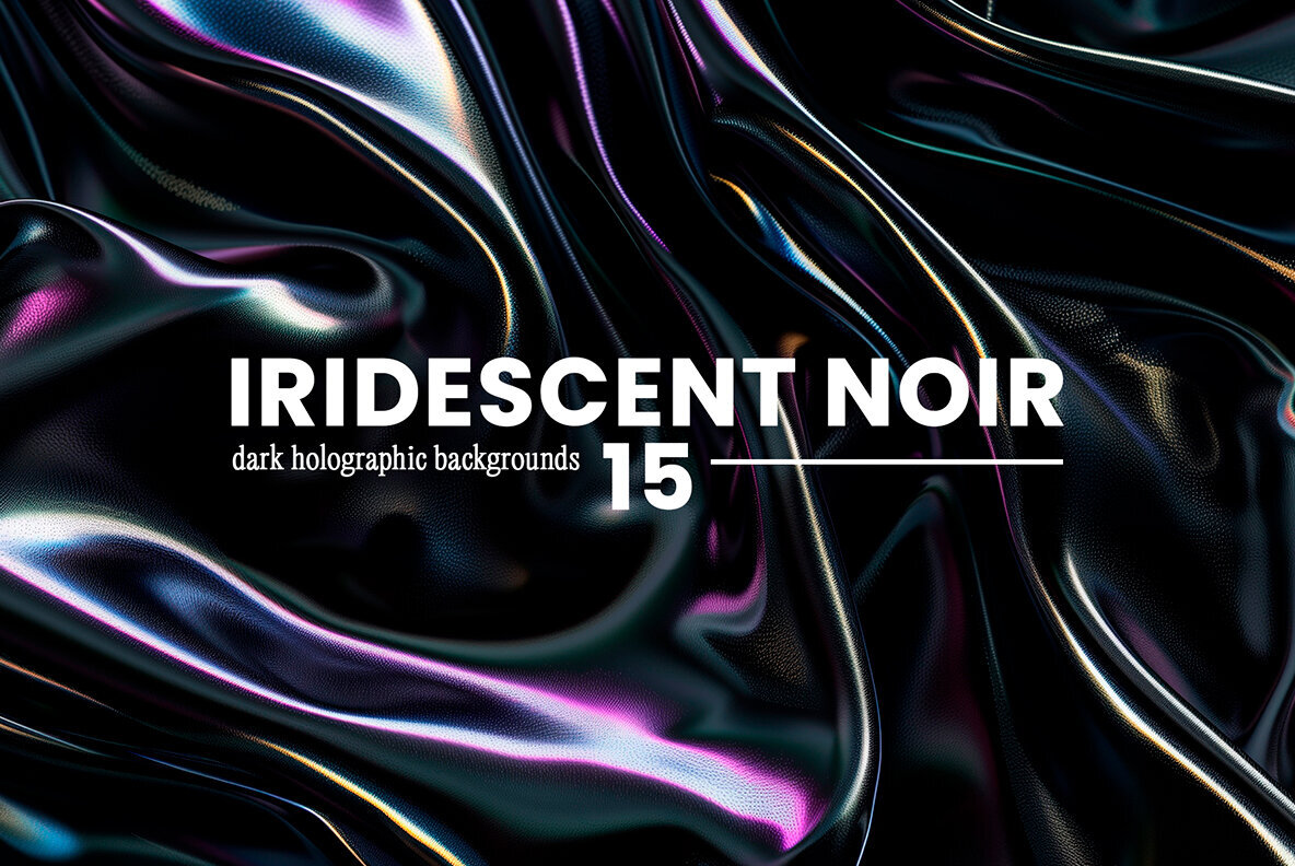 Iridescent Noir     Dark Holographic Backgrounds 1