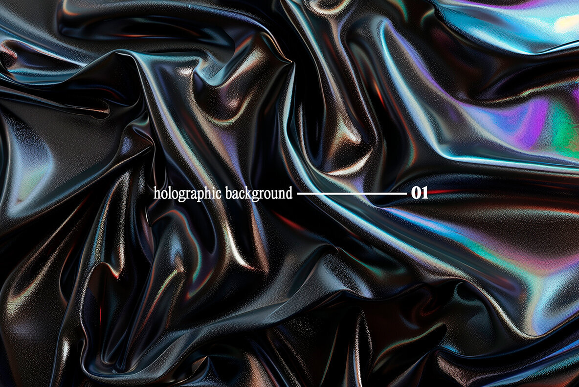 Iridescent Noir     Dark Holographic Backgrounds 2