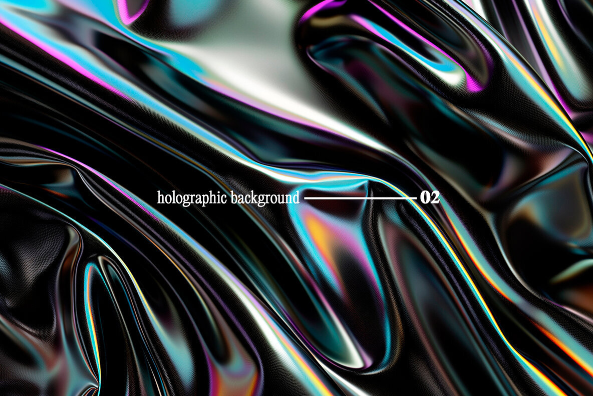 Iridescent Noir     Dark Holographic Backgrounds 3