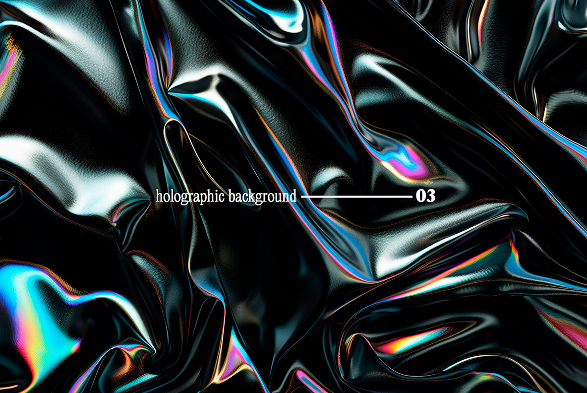 Iridescent Noir     Dark Holographic Backgrounds 4