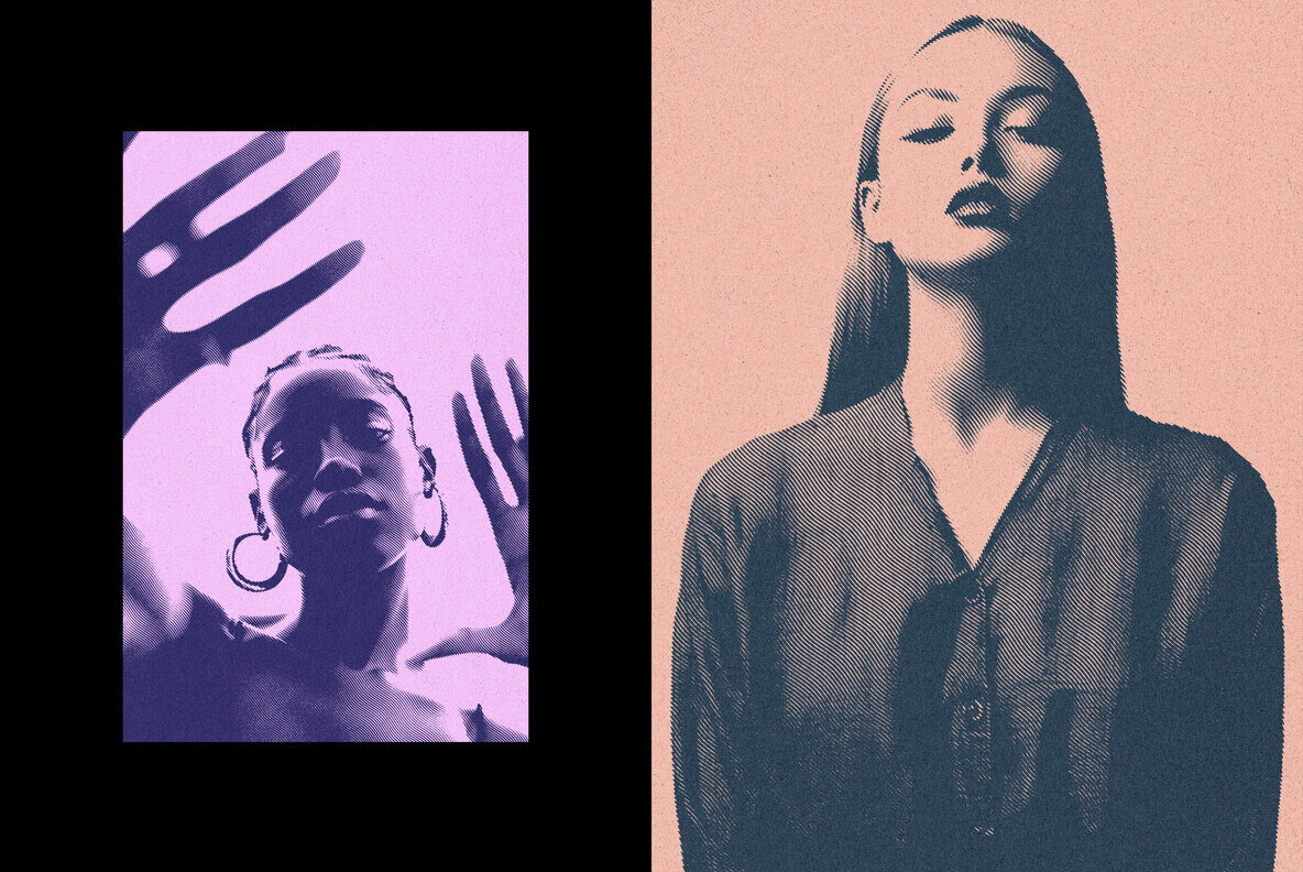 Engraved Line Photo Effect 4