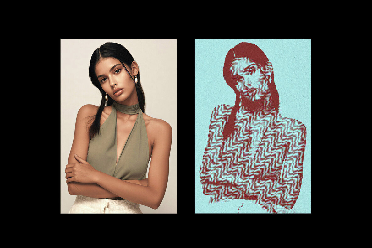 Engraved Line Photo Effect 6