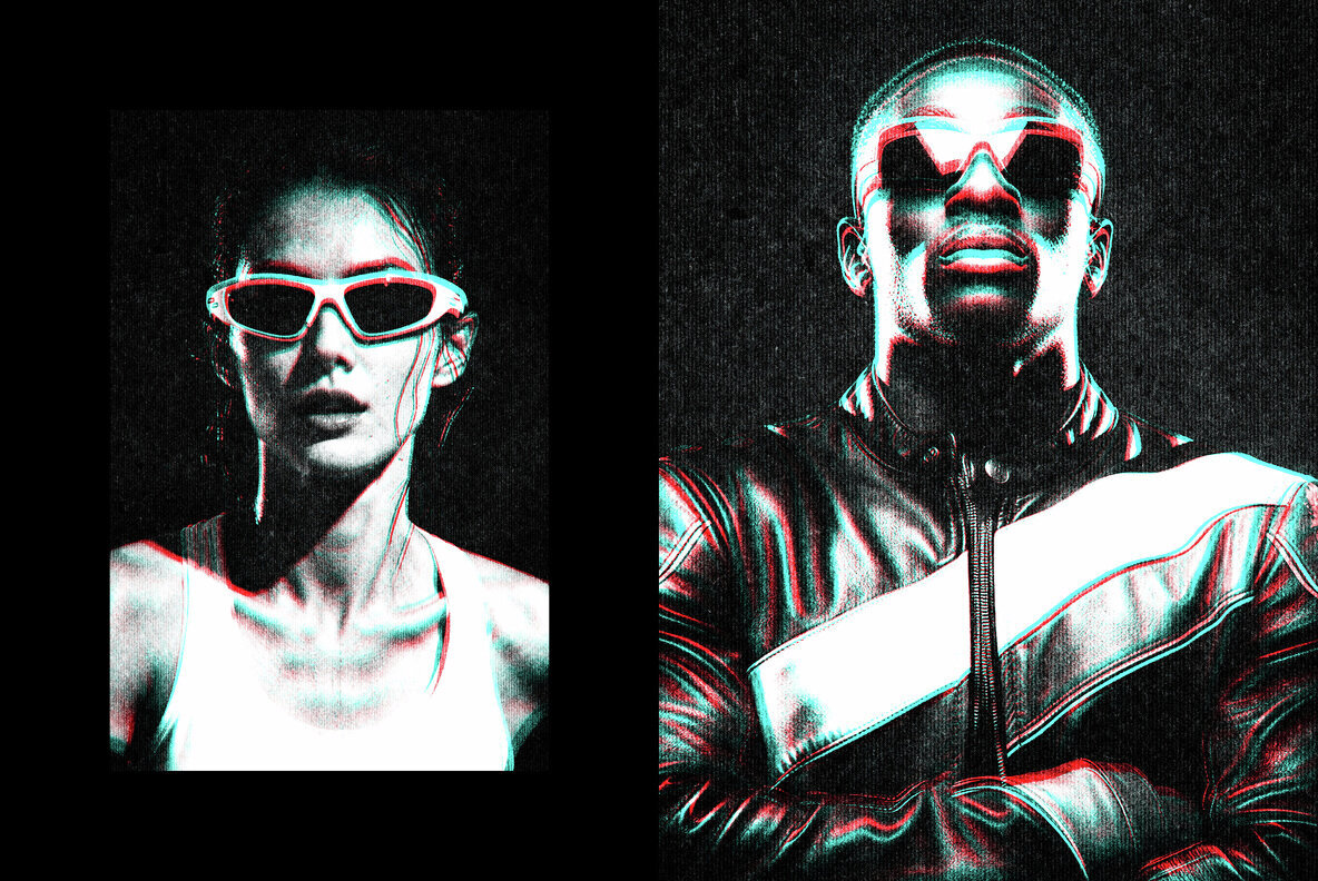 Color Glitch Photo Effect 3