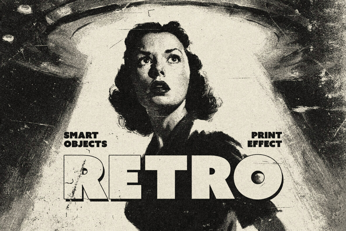 Retro Grunge Print Effect 1