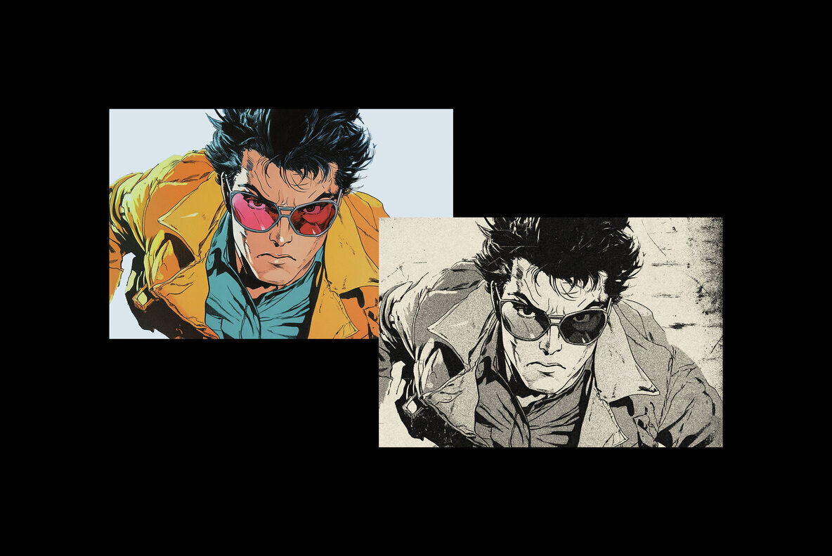 Retro Grunge Print Effect 2