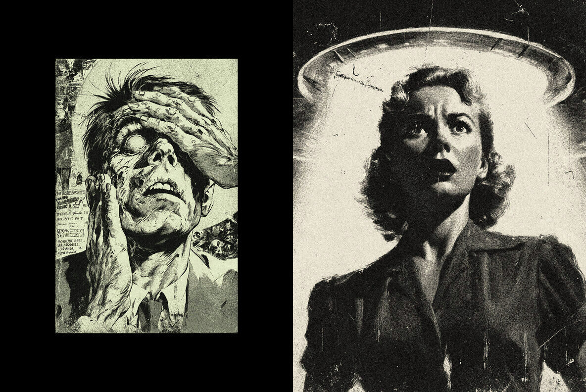 Retro Grunge Print Effect 4