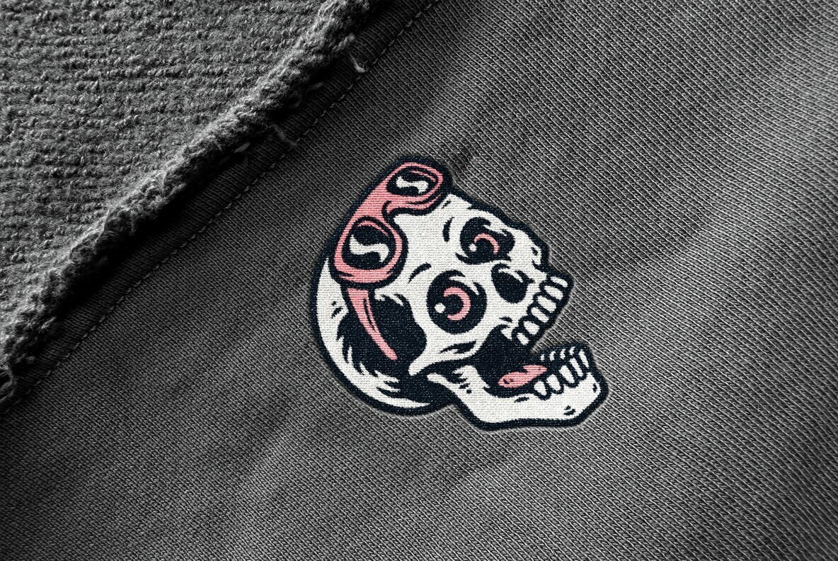Stitching Embroidery Logo Mockup 2