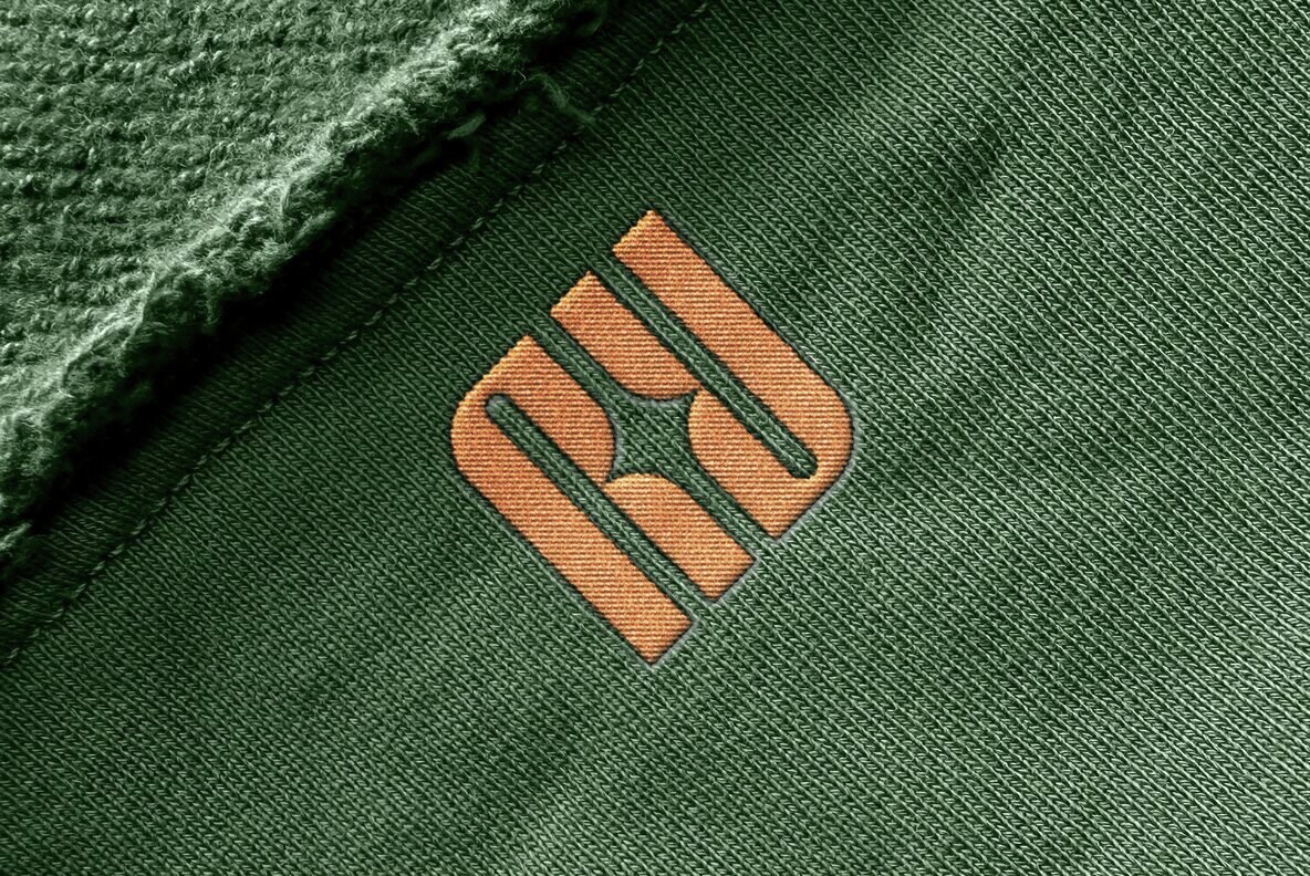 Stitching Embroidery Logo Mockup 4