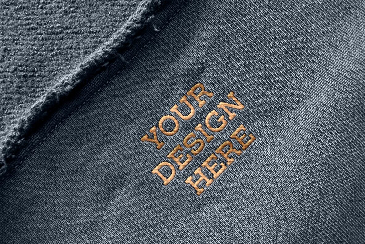 Stitching Embroidery Logo Mockup 5