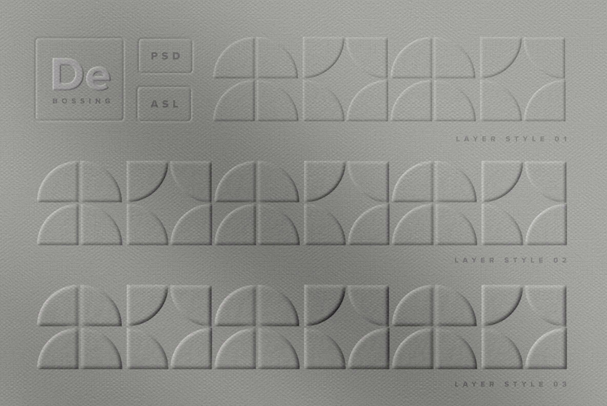 Letterpress Effect Mockup and Styles 3