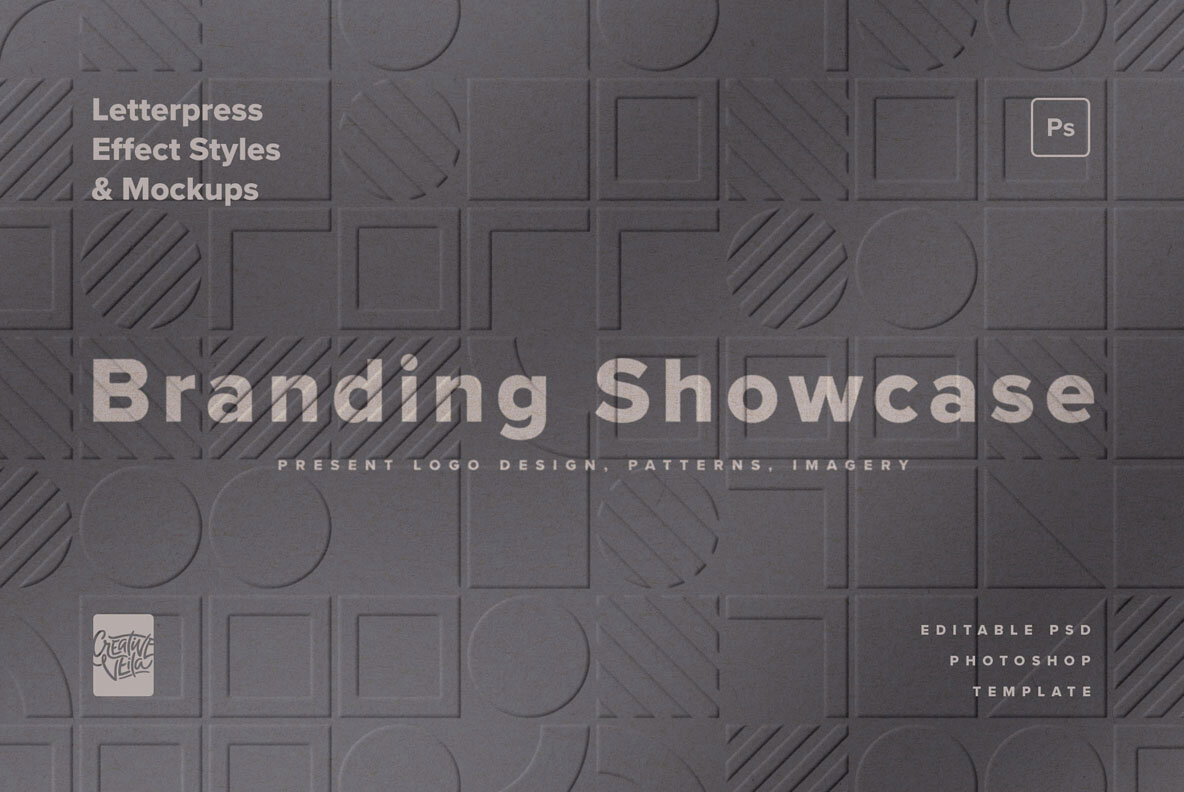 Letterpress Effect Mockup and Styles 4