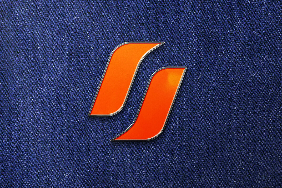 Enamel Pin Mockups Graphics   Denim Texture Scene 2