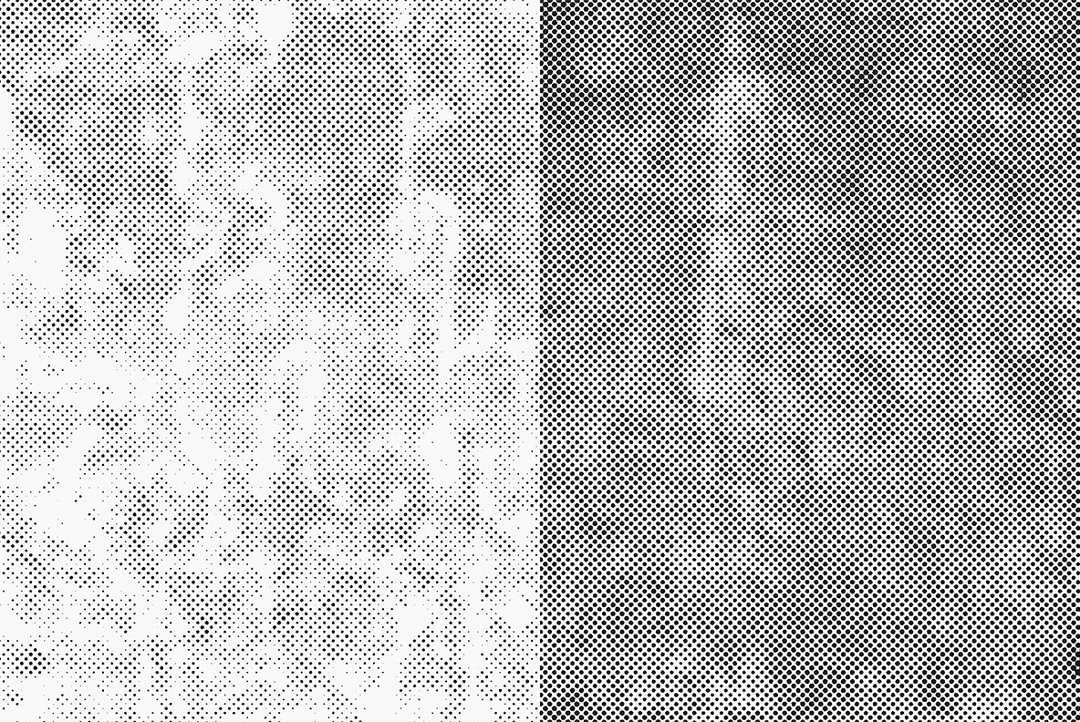Grunge Halftone Texture Overlays 4