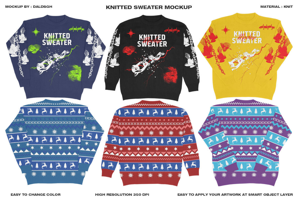 Knitted Sweater   Mockup 1