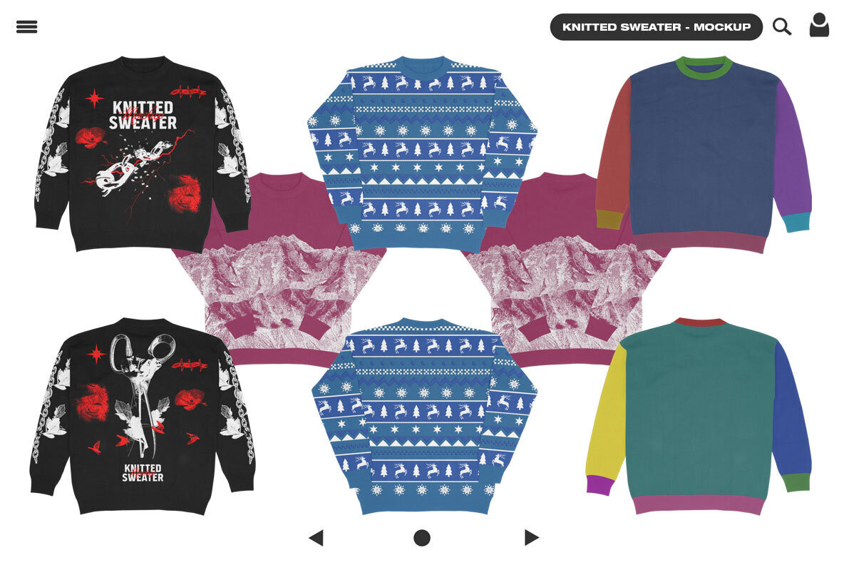 Knitted Sweater   Mockup 2