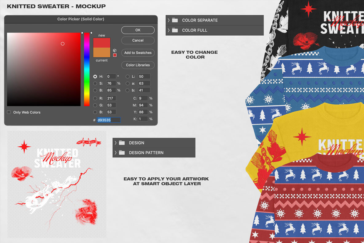 Knitted Sweater   Mockup 9