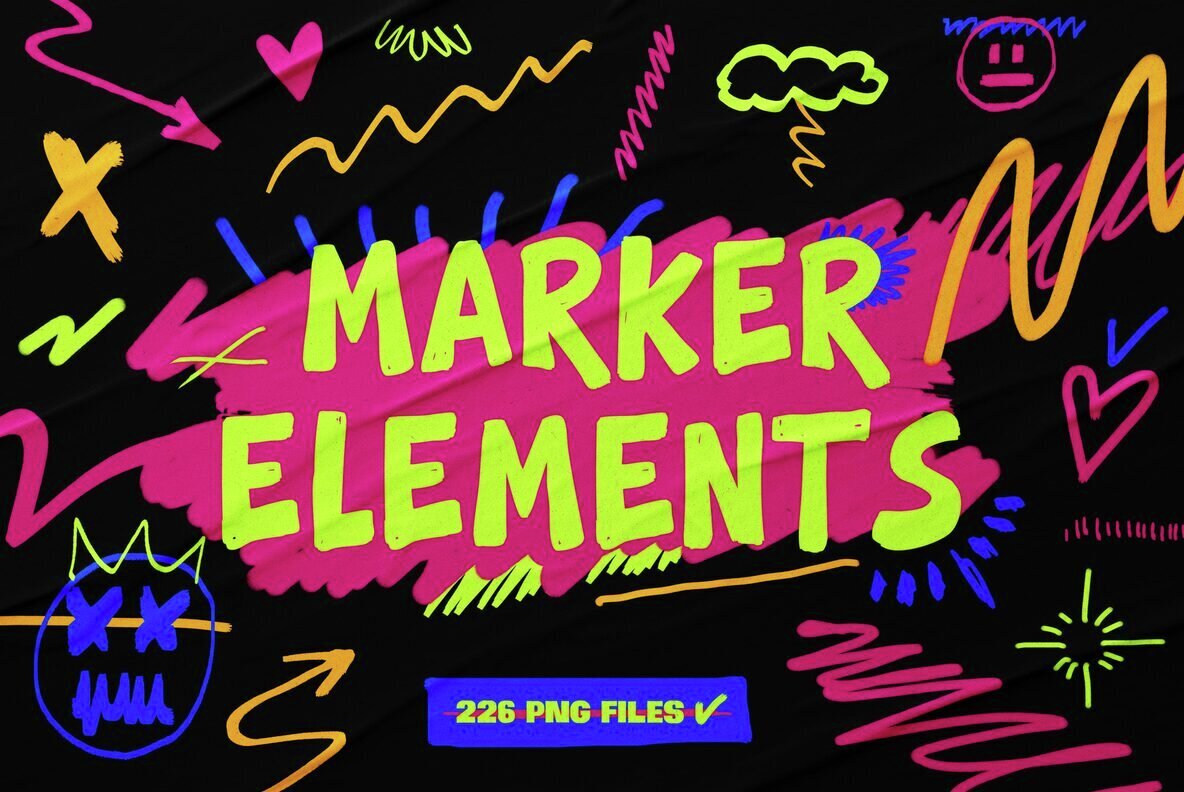 226 PNG Marker Elements 1