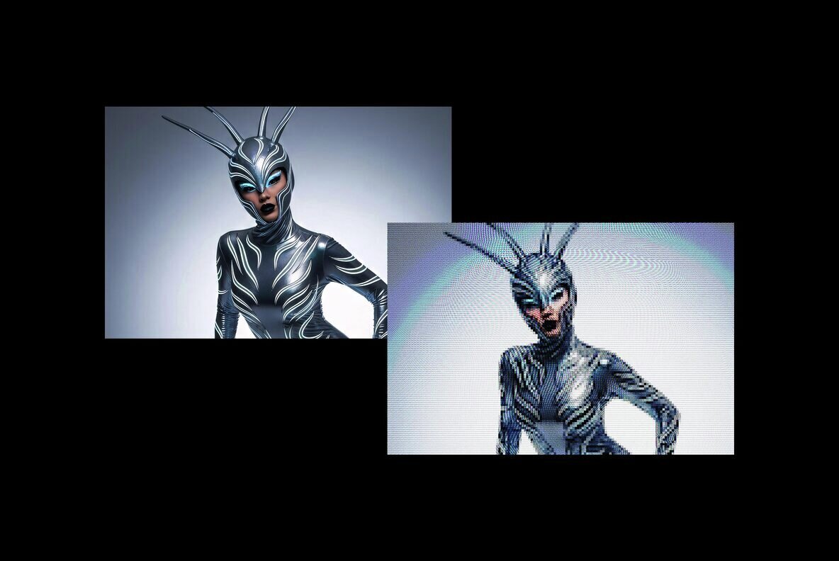 Pixelated Screen Photo Effect 2