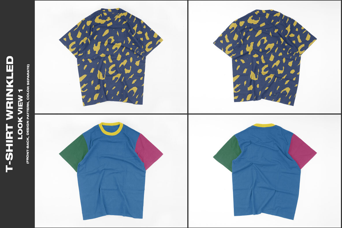 T shirt Wrinkled Mockup 5