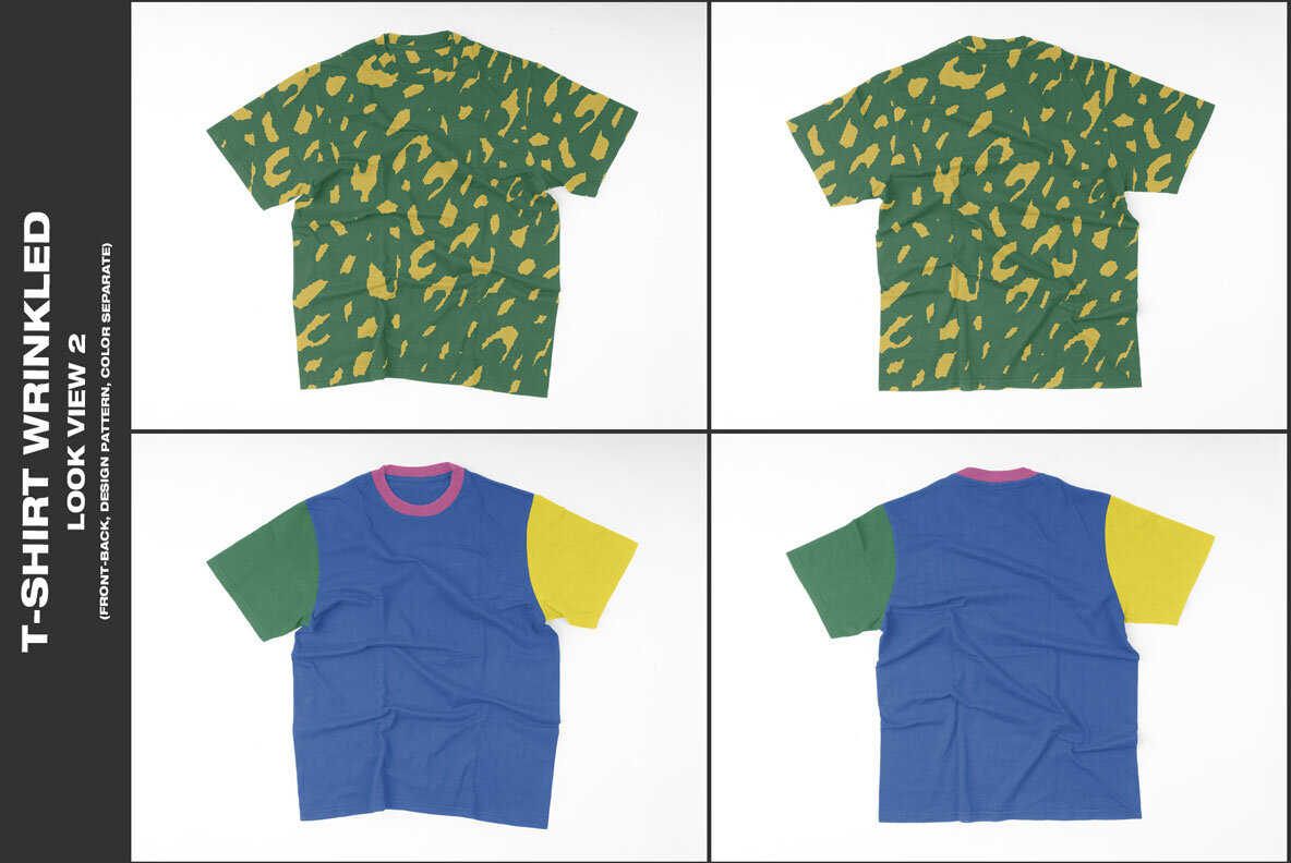 T shirt Wrinkled Mockup 6