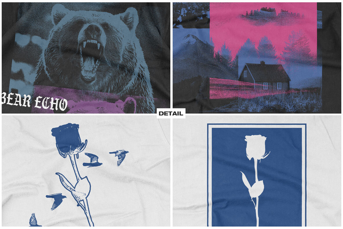 T shirt Wrinkled Mockup 7