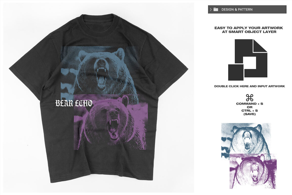 T shirt Wrinkled Mockup 8