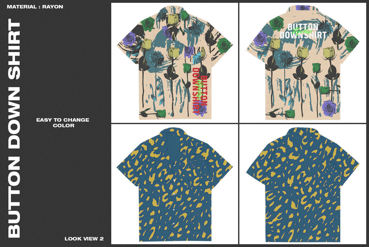 Button Down Shirt Mockup 3