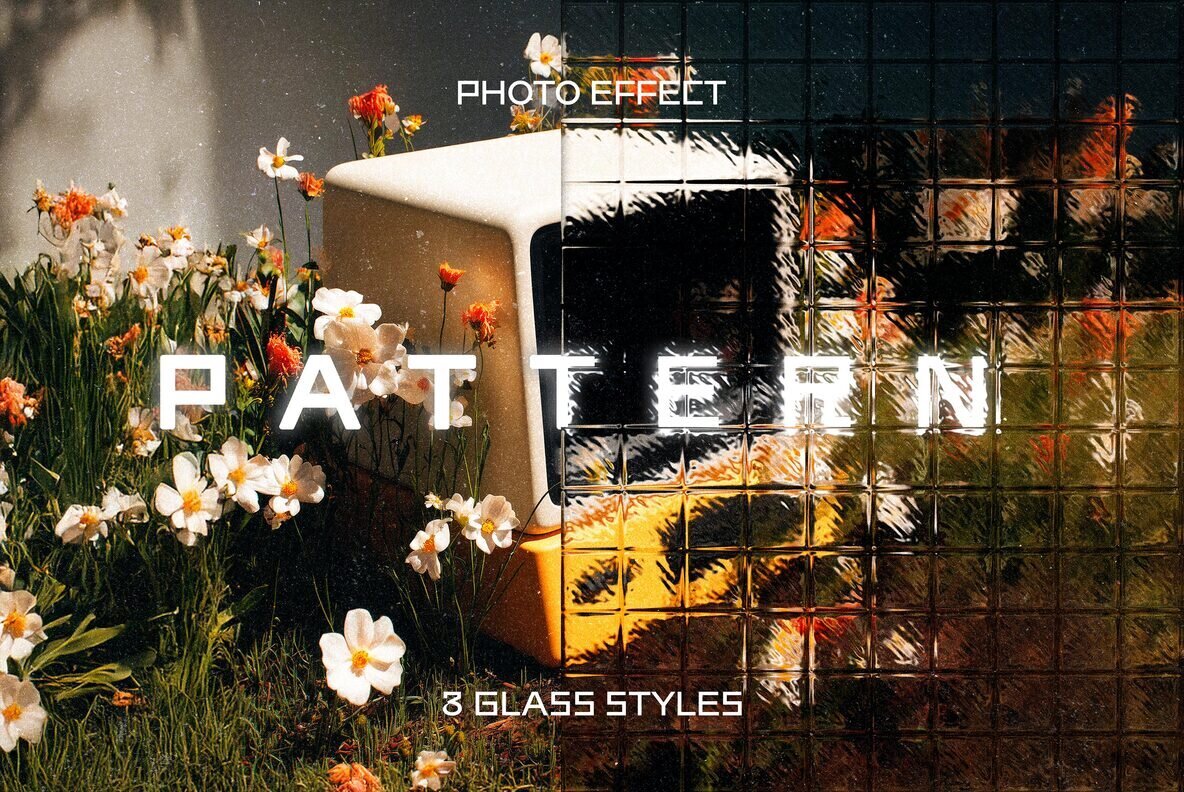 Pattern Glass Photo Effect 1