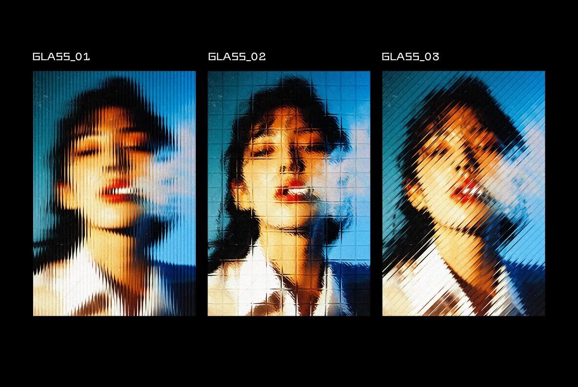 Pattern Glass Photo Effect 2