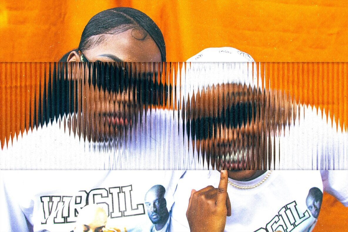 Pattern Glass Photo Effect 3