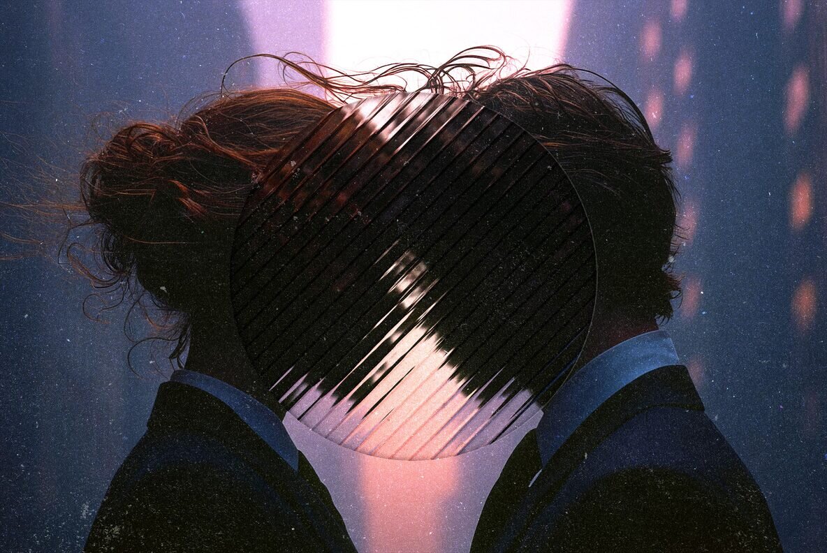 Pattern Glass Photo Effect 5