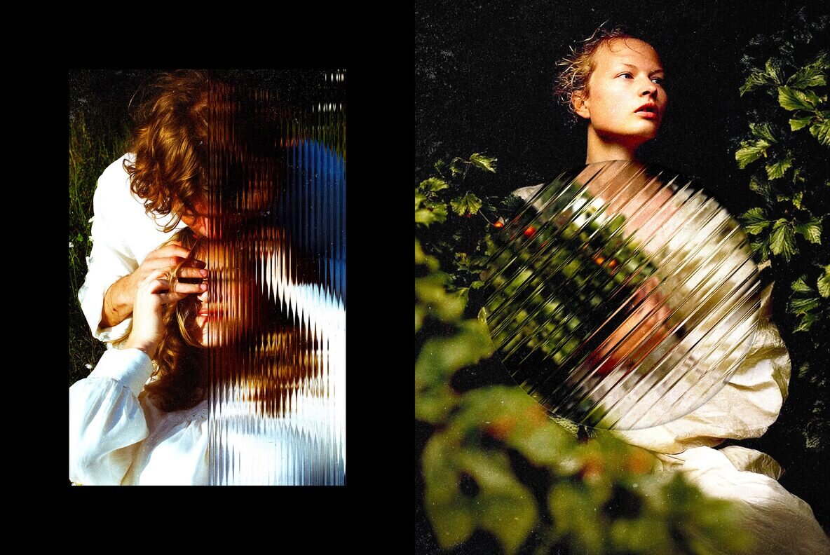 Pattern Glass Photo Effect 6