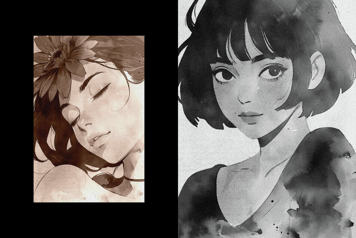 Ink Bleed Photo Effect 5