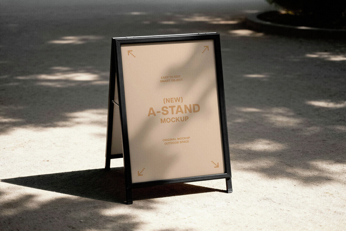 Outdoor A Stand Mockup 2
