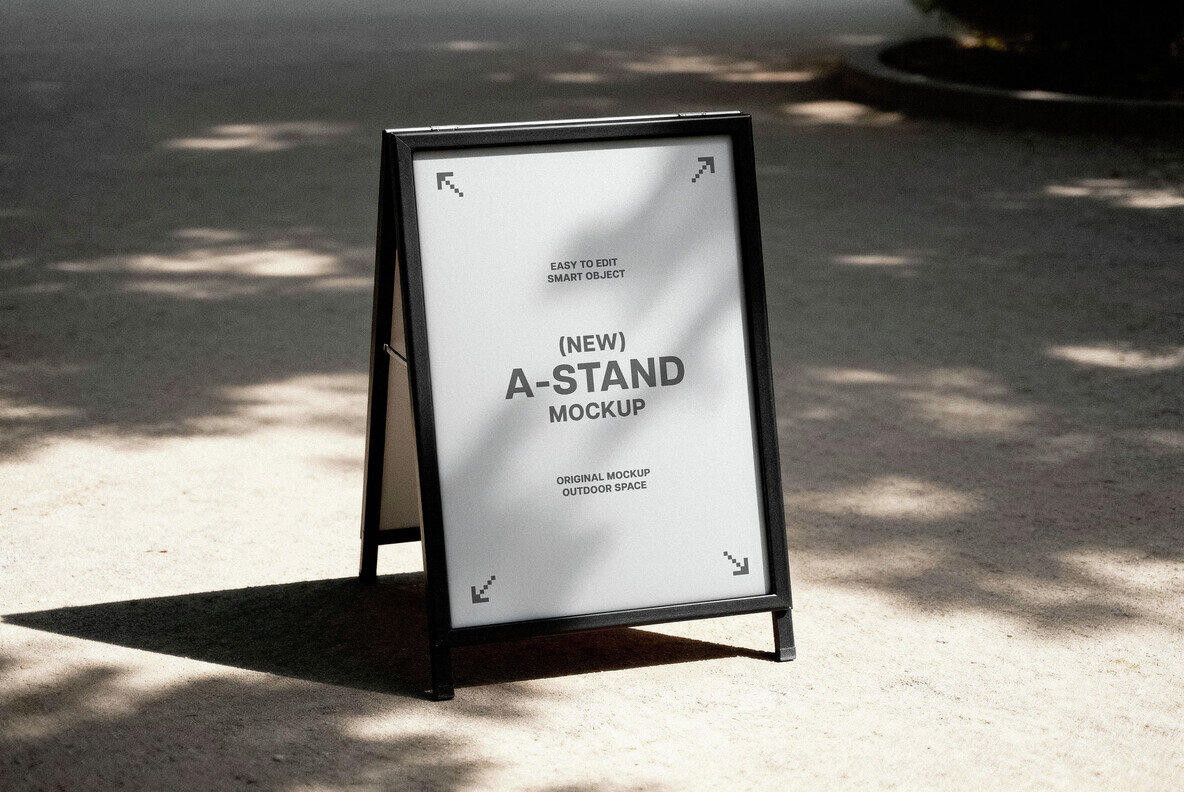 Outdoor A Stand Mockup 4