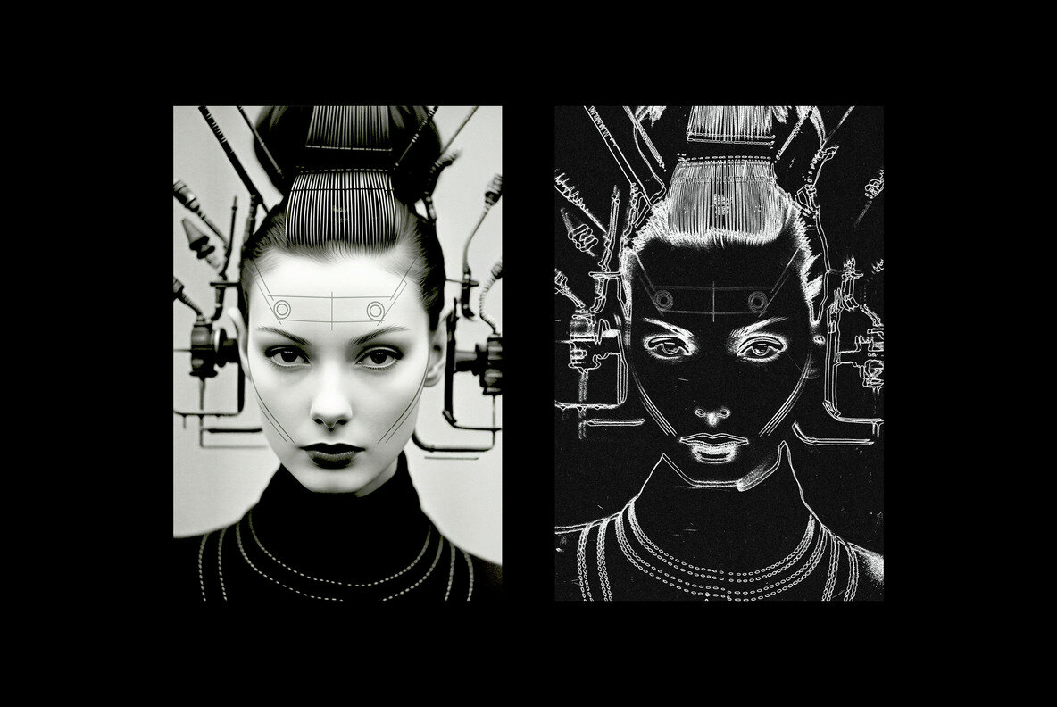 Line Paint Photo Effect 5