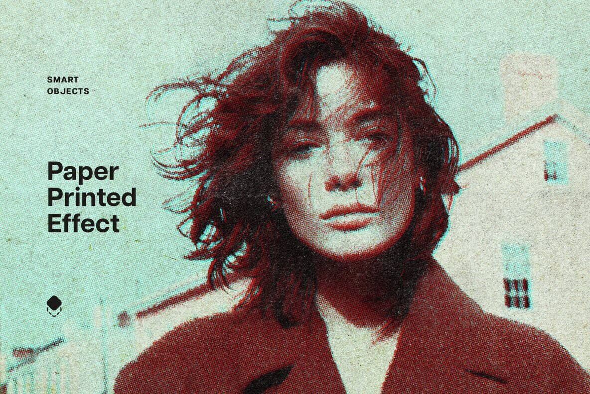 Old Print Photo Effect 1