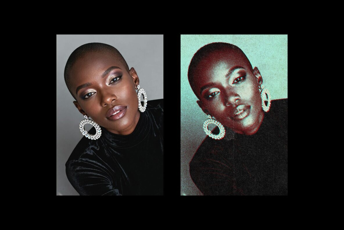 Old Print Photo Effect 6