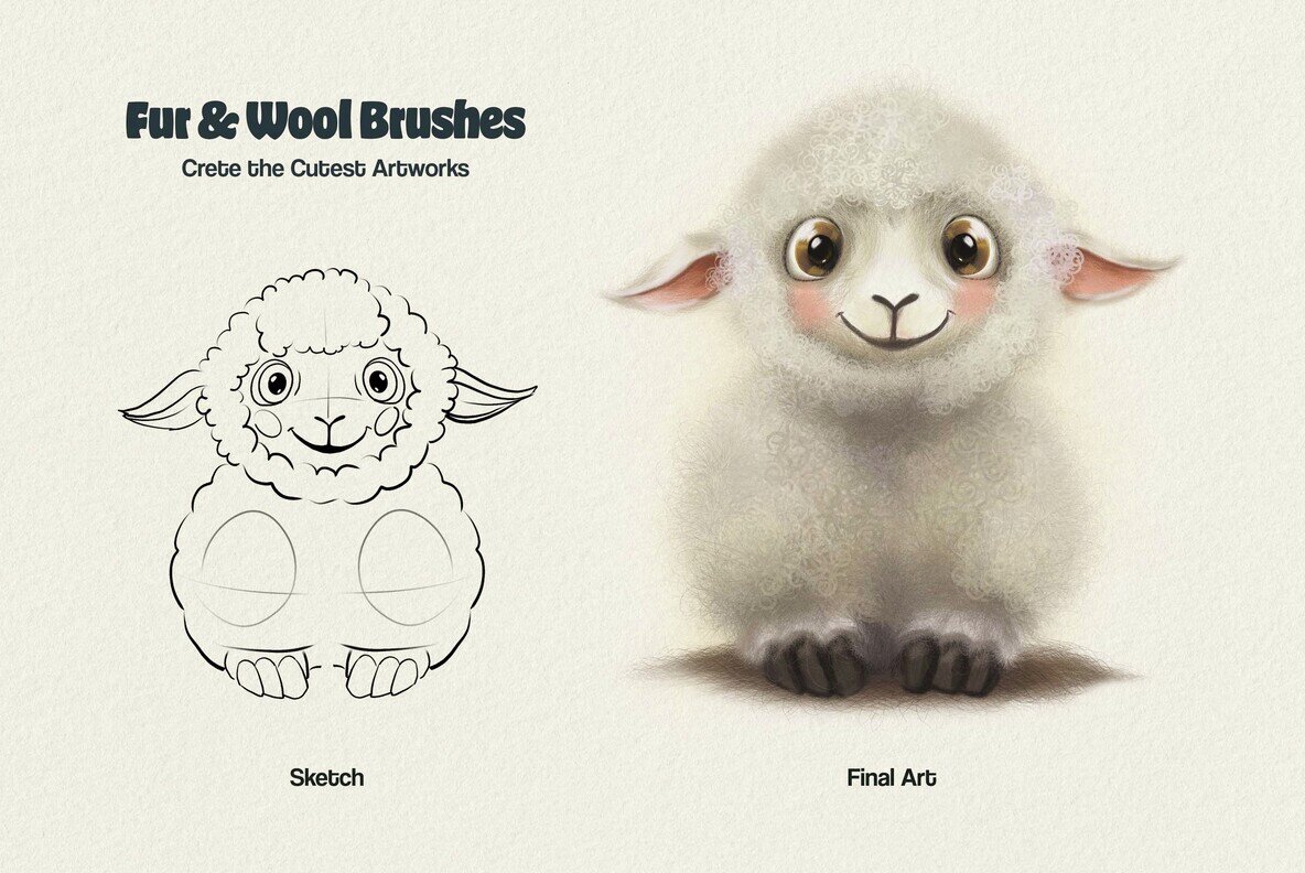 Multi App Fur Brushes 5