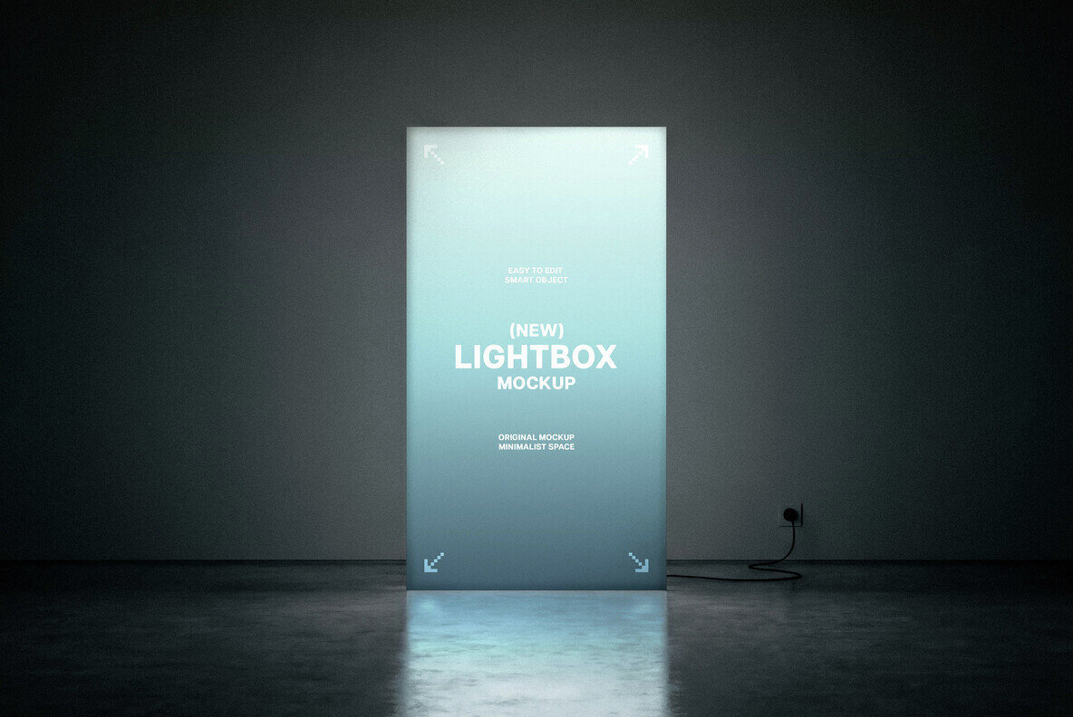 Vertical Ligthbox Mockup 1
