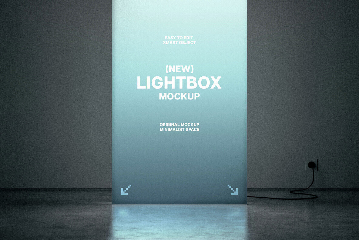 Vertical Ligthbox Mockup 3