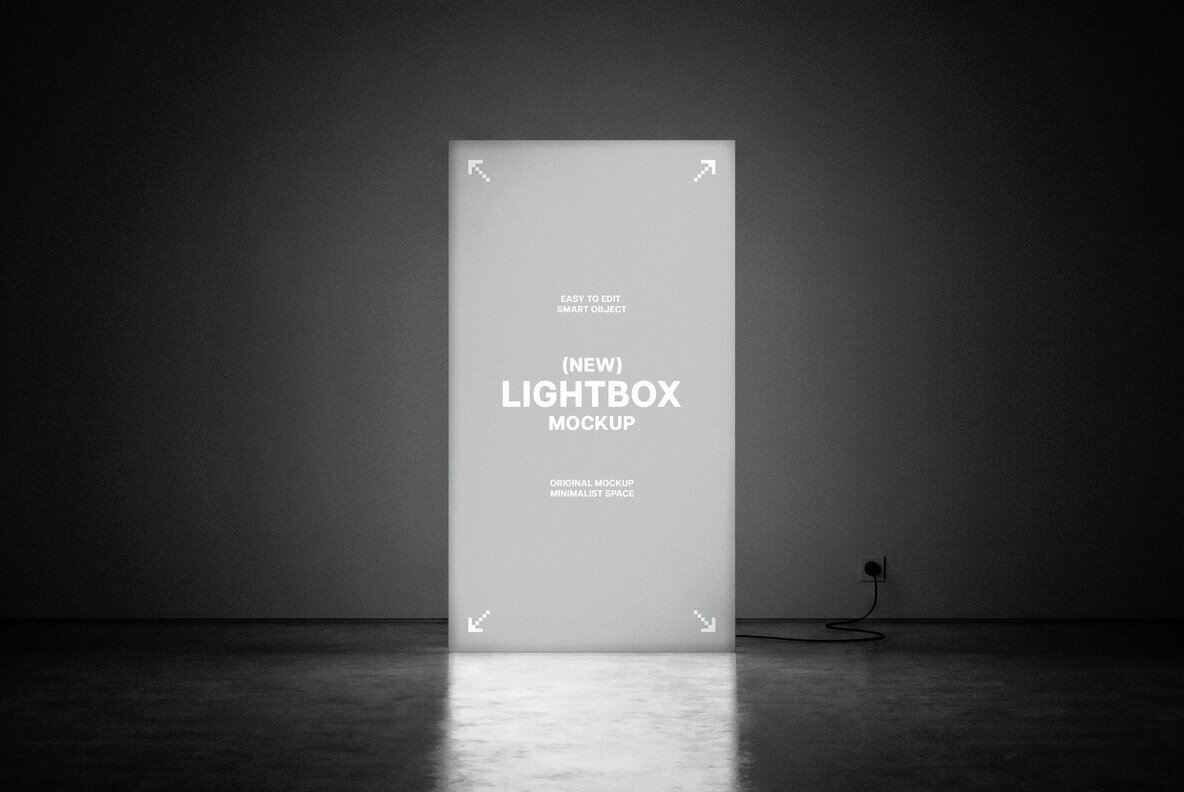 Vertical Ligthbox Mockup 4
