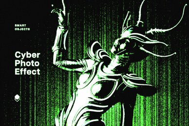 Cyber Screen Photo Effect