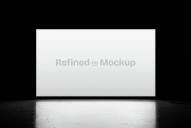 Horizontal Lightbox Screen Mockup