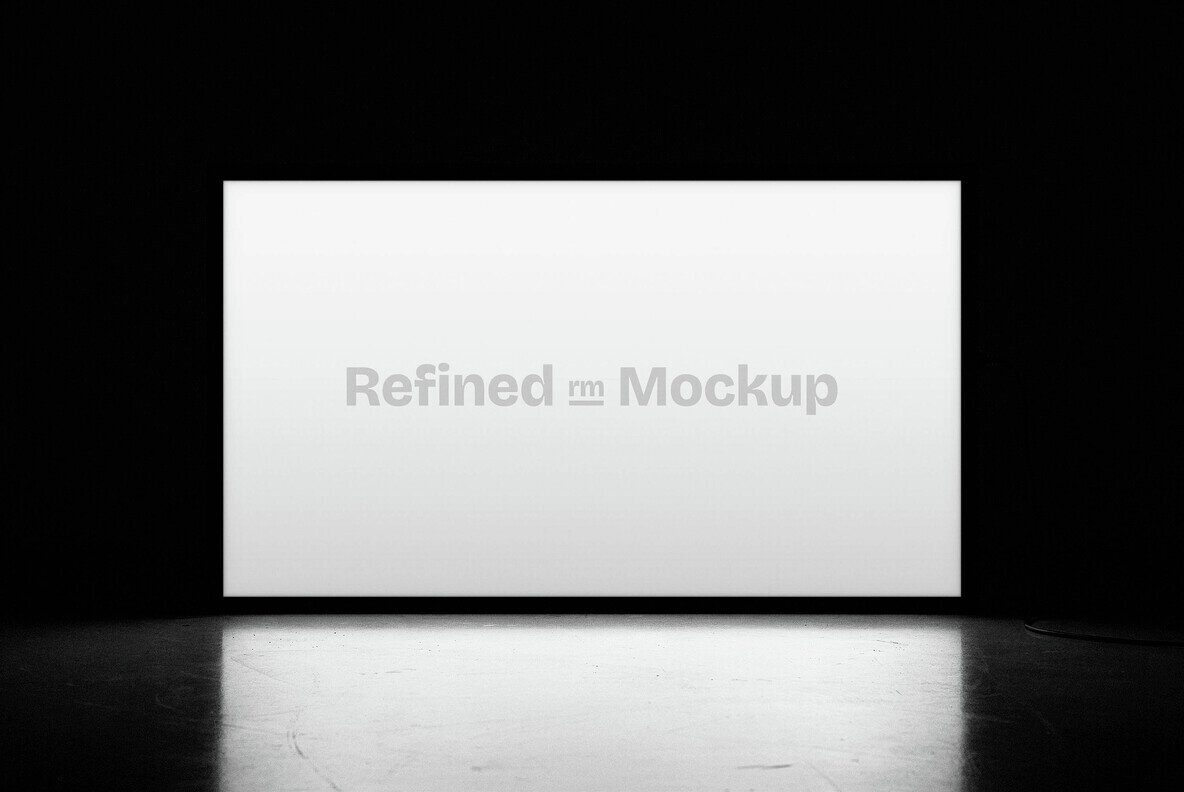 Horizontal Lightbox Screen Mockup 1