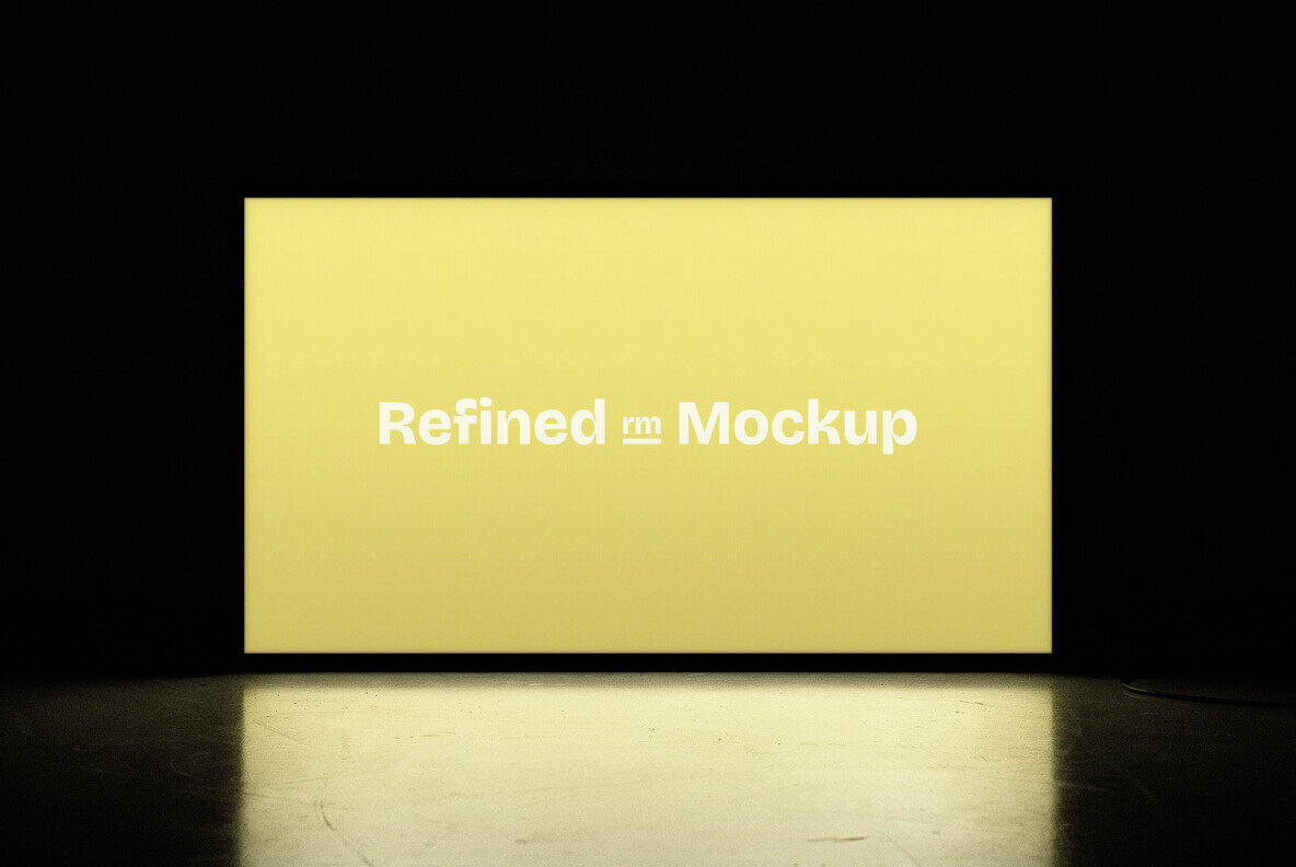 Horizontal Lightbox Screen Mockup 2