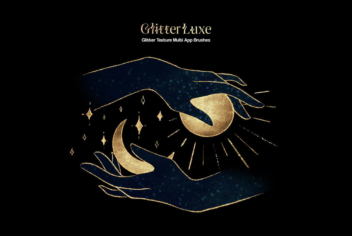 Multi App Glitter Texture Brushes 4