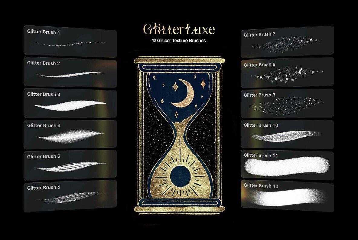 Multi App Glitter Texture Brushes 5