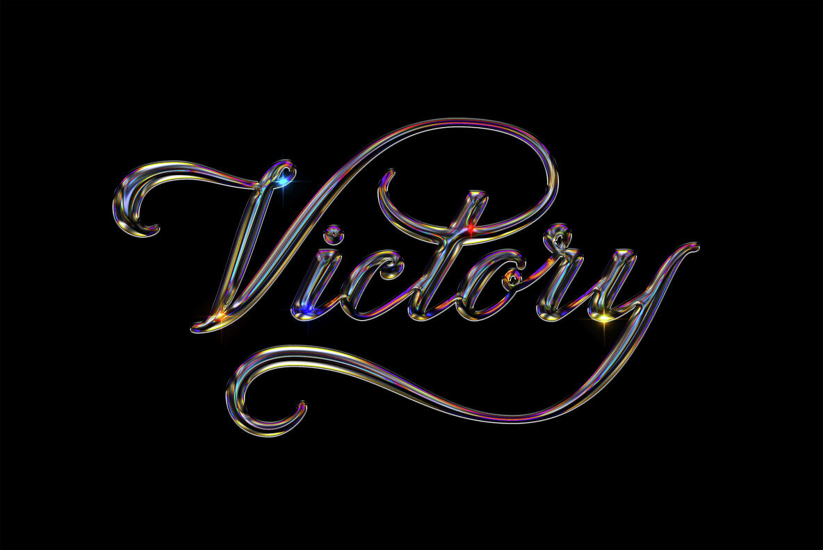 Lucid Glitter Chrome Text and Logo Effect 2