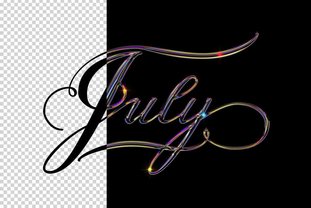 Lucid Glitter Chrome Text and Logo Effect 4